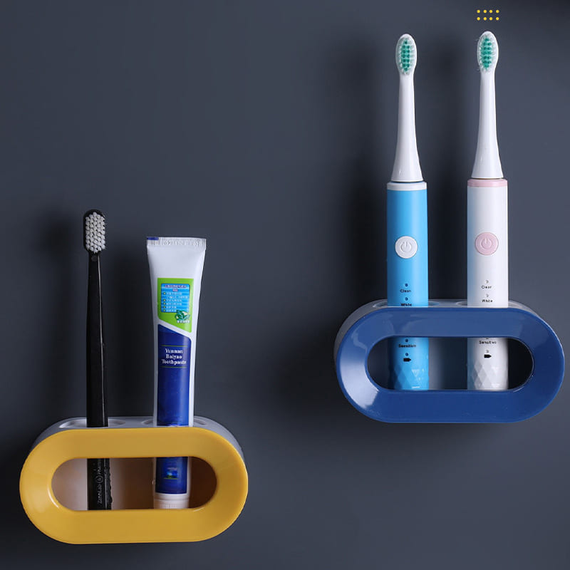 Porta Escova De Dente Adesivo Para Parede 2 Unidades - Casa Elège