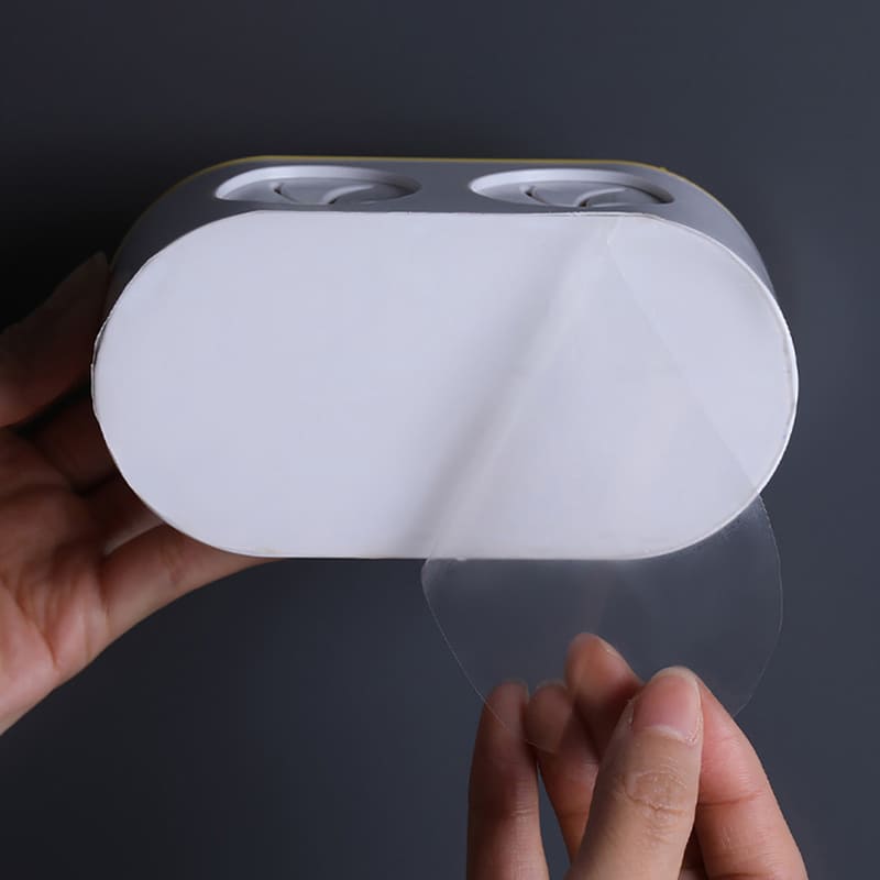 Porta Escova De Dente Adesivo Para Parede 2 Unidades - Casa Elège