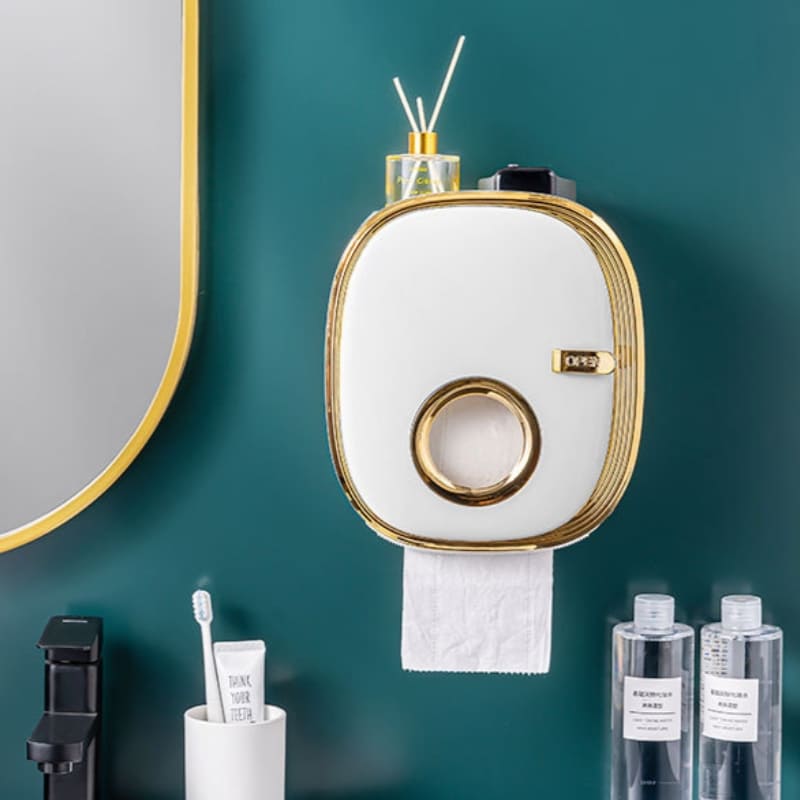 Porta Papel Higiênico De Parede À Prova D'Água Retro - Casa Elège