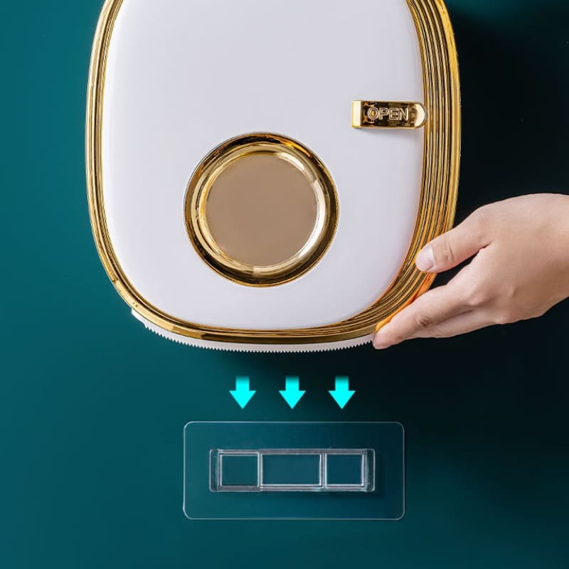 Porta Papel Higiênico De Parede À Prova D'Água Retro - Casa Elège