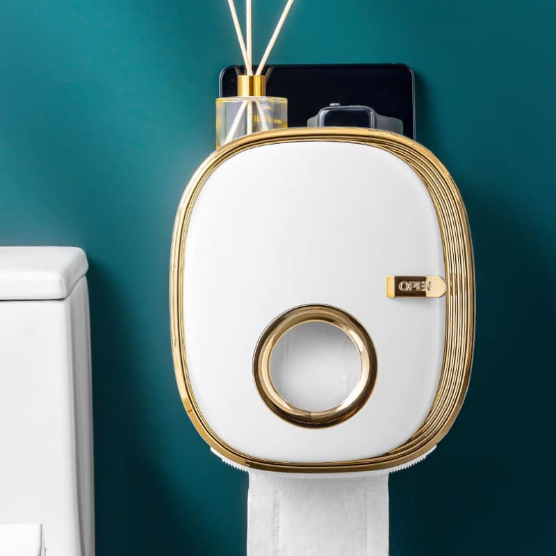Porta Papel Higiênico De Parede À Prova D'Água Retro - Casa Elège
