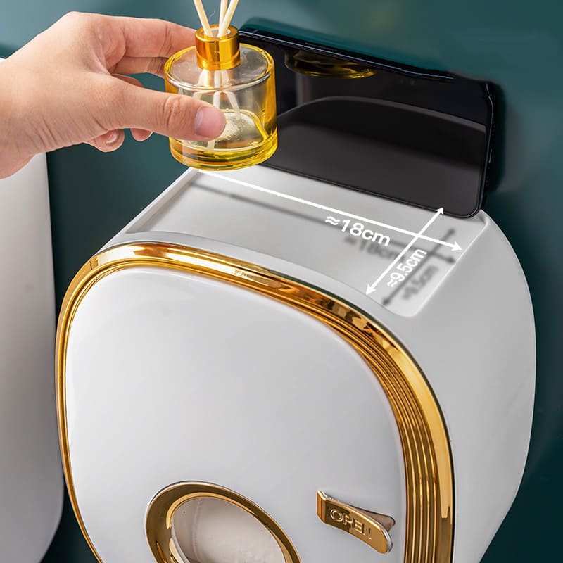 Porta Papel Higiênico De Parede À Prova D'Água Retro - Casa Elège