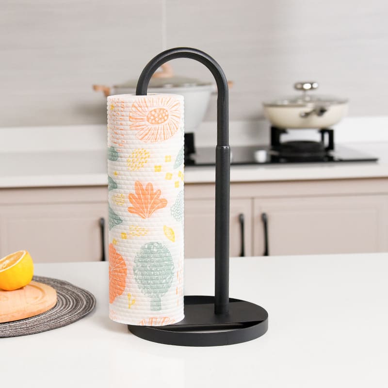 Porta-Guardanapo de Mesa para Rolo em Aço Inox Compacto - Suporte Curvo Casa Elège