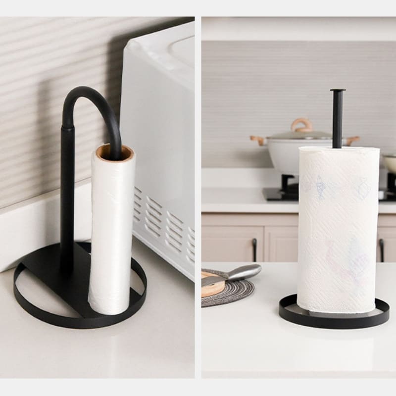 Porta-Guardanapo de Mesa para Rolo em Aço Inox Compacto - Casa Elège