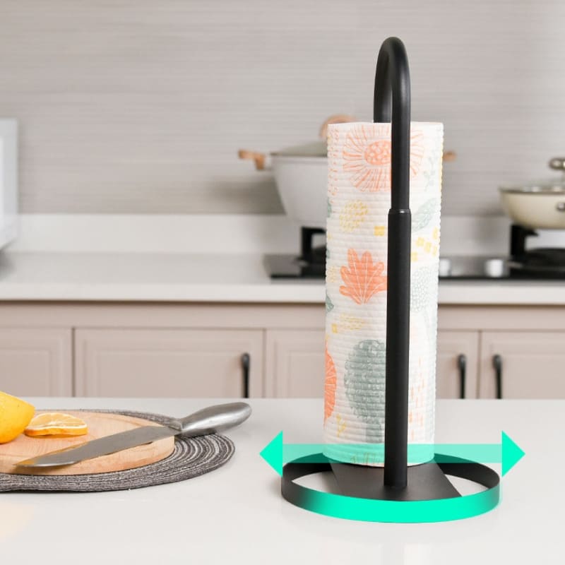 Porta-Guardanapo de Mesa para Rolo em Aço Inox Compacto - Casa Elège