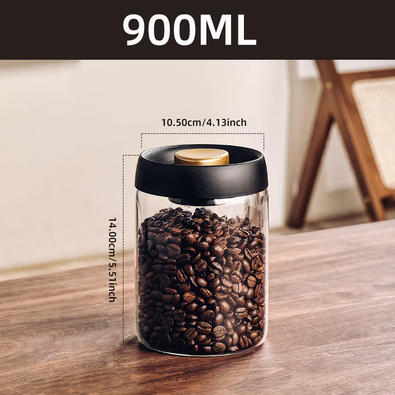Pote de Vidro Borossilicato com Tampa Hermética a Vácuo - 900ml Casa Elège