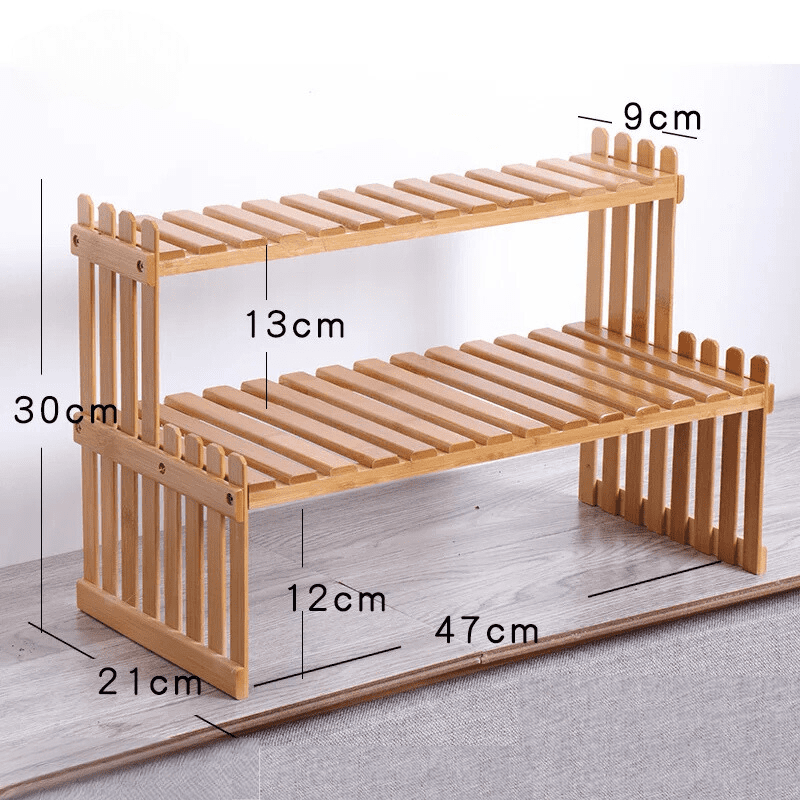 Prateleira de Madeira Envernizada Multiuso para Plantas - 47cm Largura Casa Elège