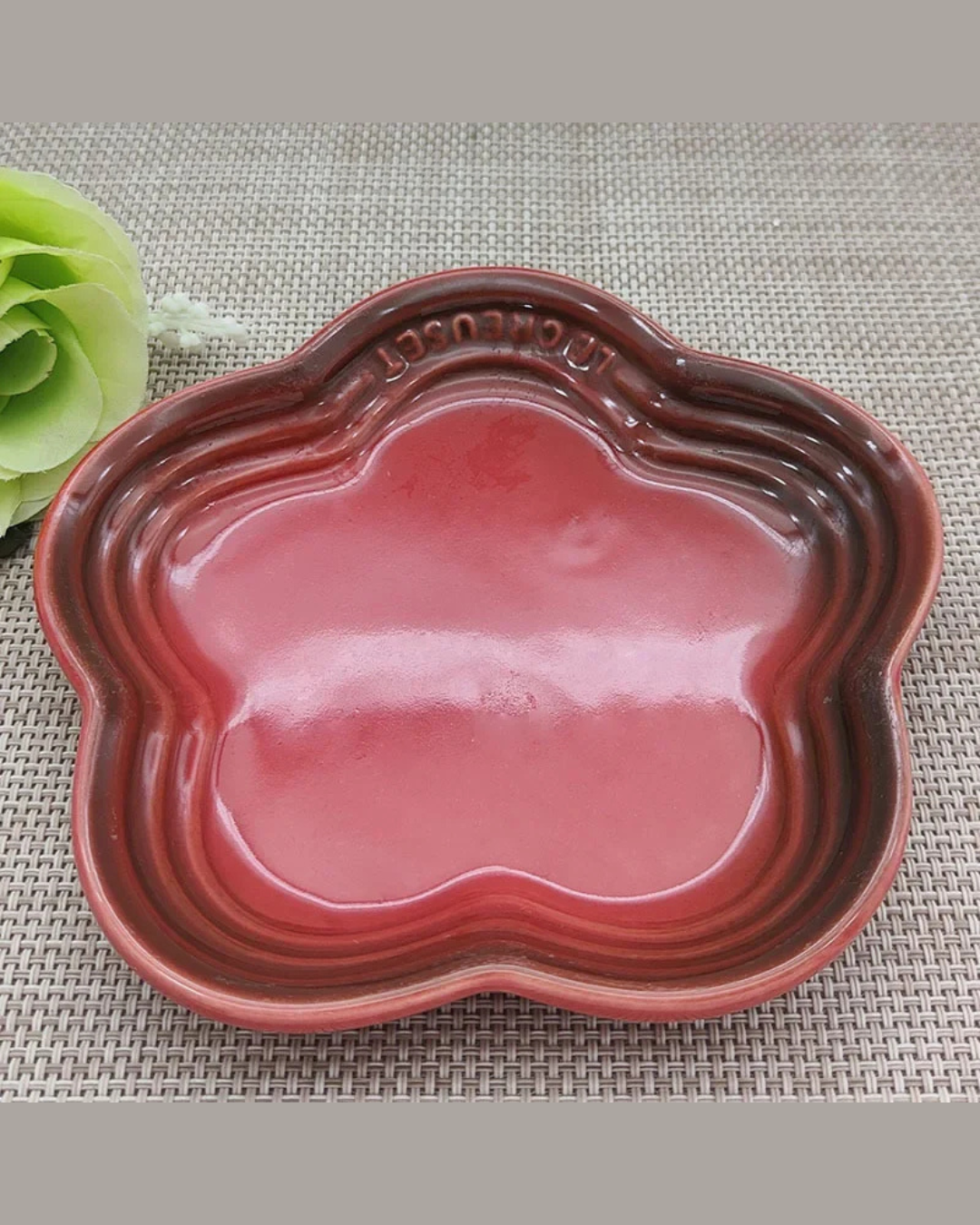Prato Pequeno de Cerâmica Flor de Ameixa 14cm Francês - Pink 14 cm Casa Elège