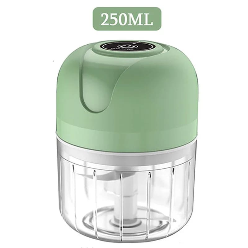 Processador Mini Elétrico USB Portátil Lâminas Inox - Verde Casa Elège