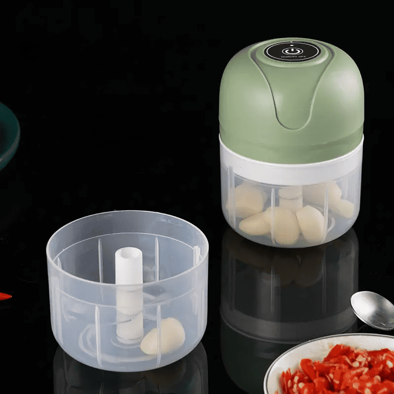 Processador Mini Elétrico USB Portátil Lâminas Inox - Casa Elège