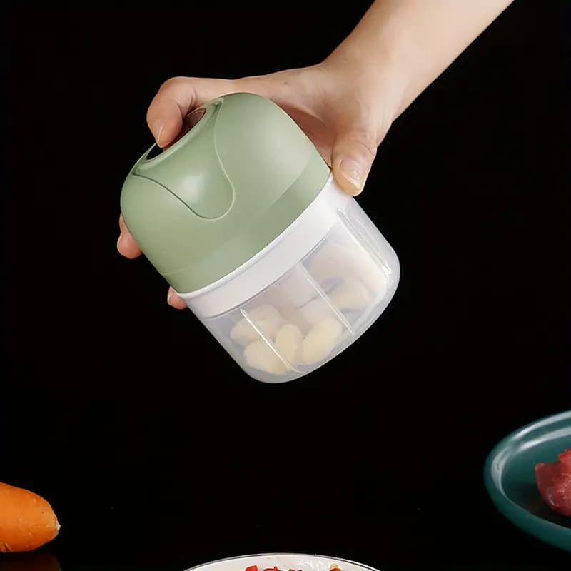 Processador Mini Elétrico USB Portátil Lâminas Inox - Casa Elège