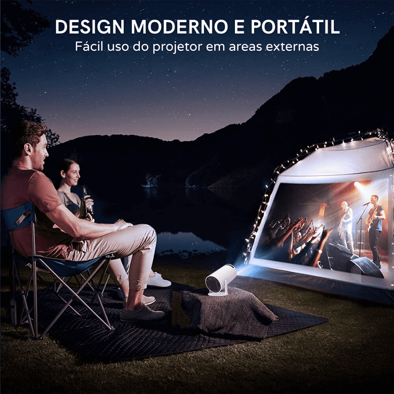 Projetor Portátil 4K Ultra HD Compacto Cinema Multimídia - Casa Elège