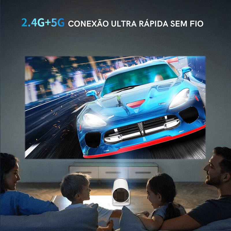 Projetor Portátil 4K Ultra HD Compacto Cinema Multimídia - Casa Elège