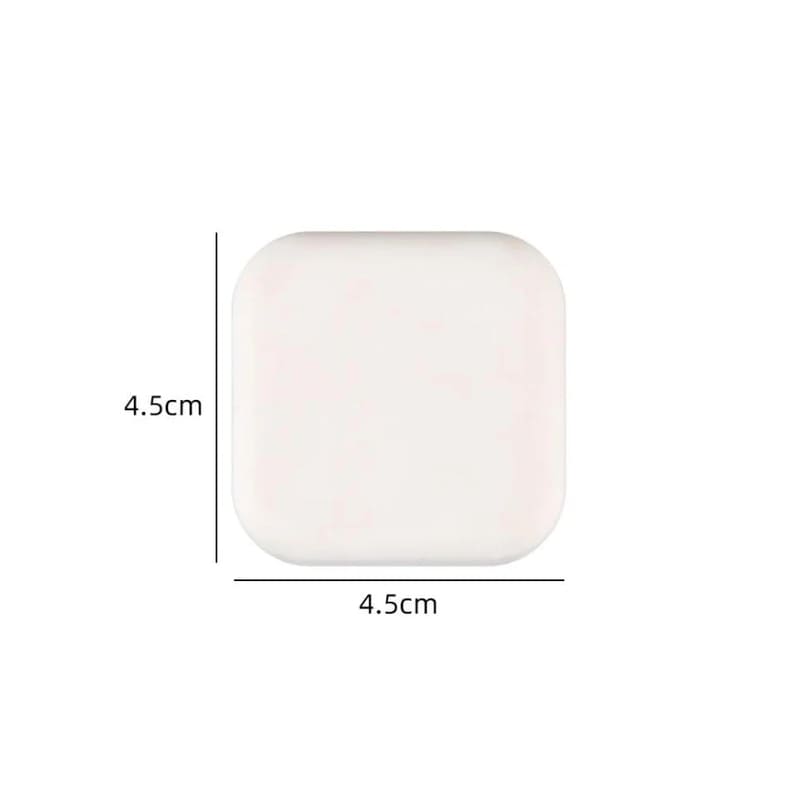 Protetor de Porta em Silicone Antiimpacto com Adesivo 3M - Branco Quadrado Casa Elège