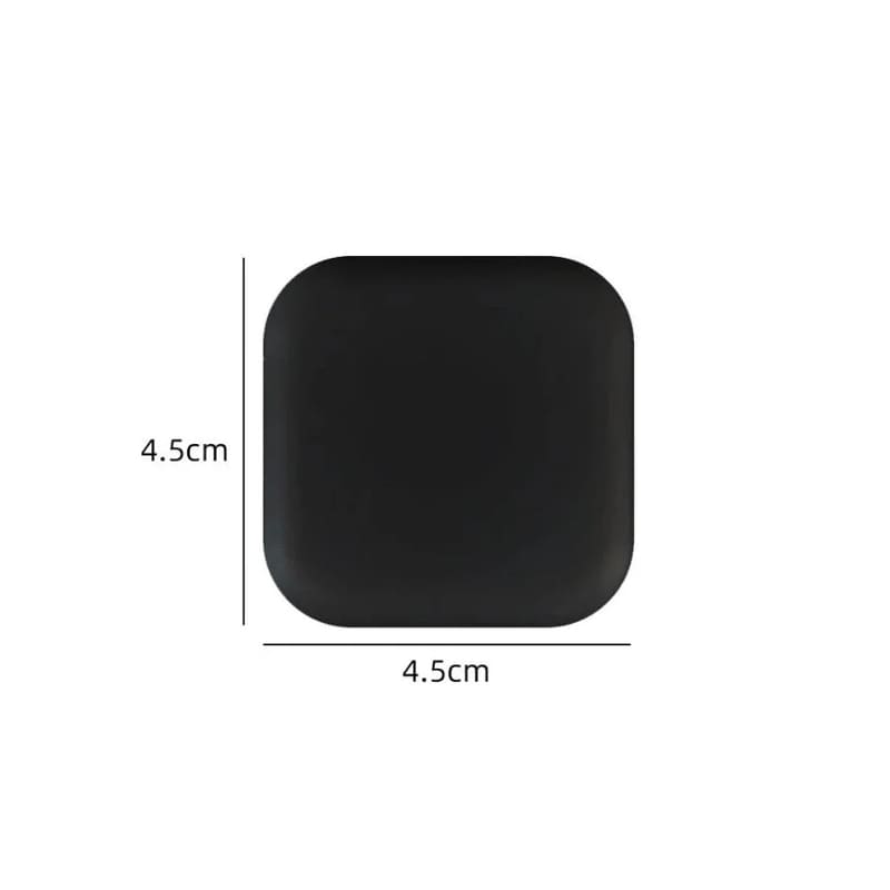 Protetor de Porta em Silicone Antiimpacto com Adesivo 3M - Preto Quadrado Casa Elège