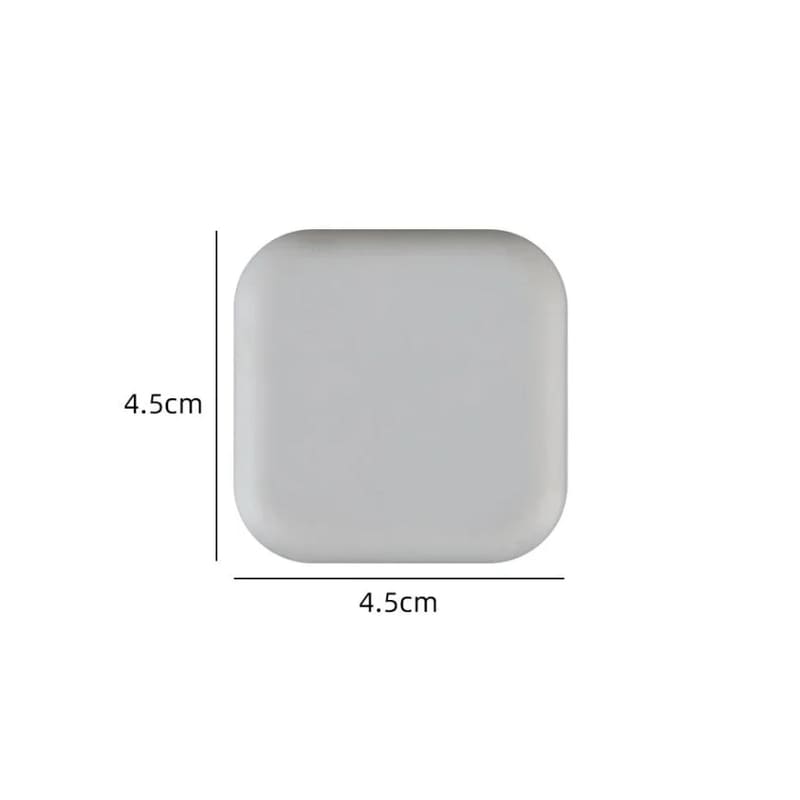 Protetor de Porta em Silicone Antiimpacto com Adesivo 3M - Cinza Quadrado Casa Elège