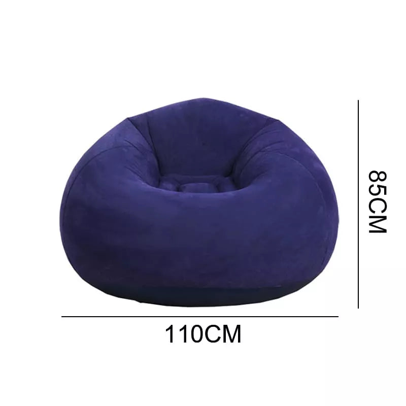 Puff Inflável Redondo Ergonômico Para Sala Compacto - Casa Elège