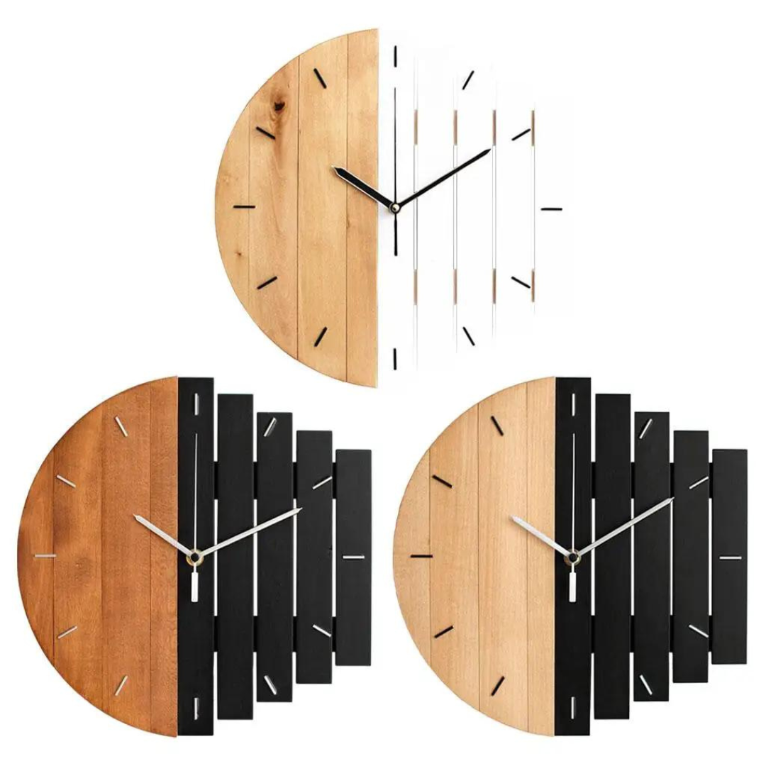 Relógio de Parede Moderno em Metal com Design Elegante - Casa Elège