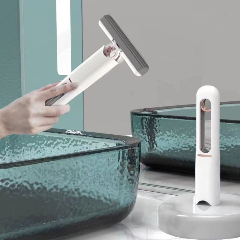 Esfregão Mini Mop com Esponja Absorvente e Cabeça Retrátil - Casa Elège