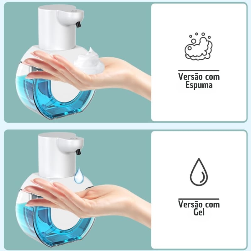 Saboneteira Dispenser Automática Gel e Espuma - Casa Elège