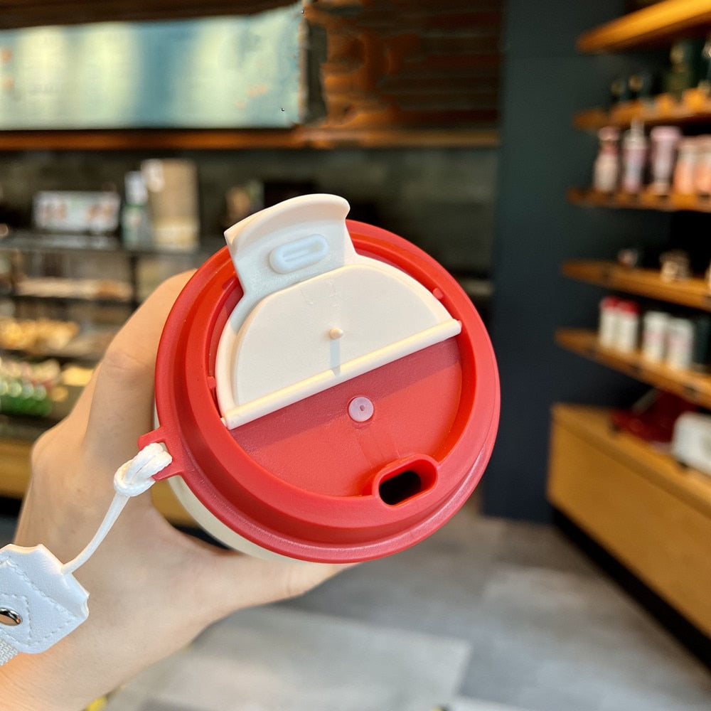 Copo Térmico Inox com Tampa BPA Free e Alça Portátil - Casa Elège