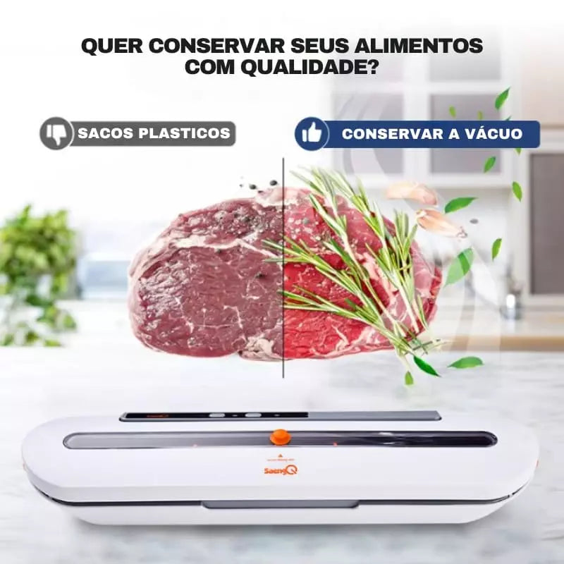 Seladora a Vácuo Portátil Doméstica Compacta e Prática - Casa Elège