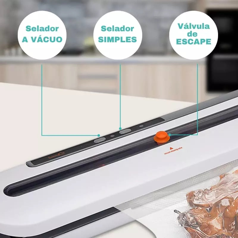 Seladora a Vácuo Portátil Doméstica Compacta e Prática - Casa Elège
