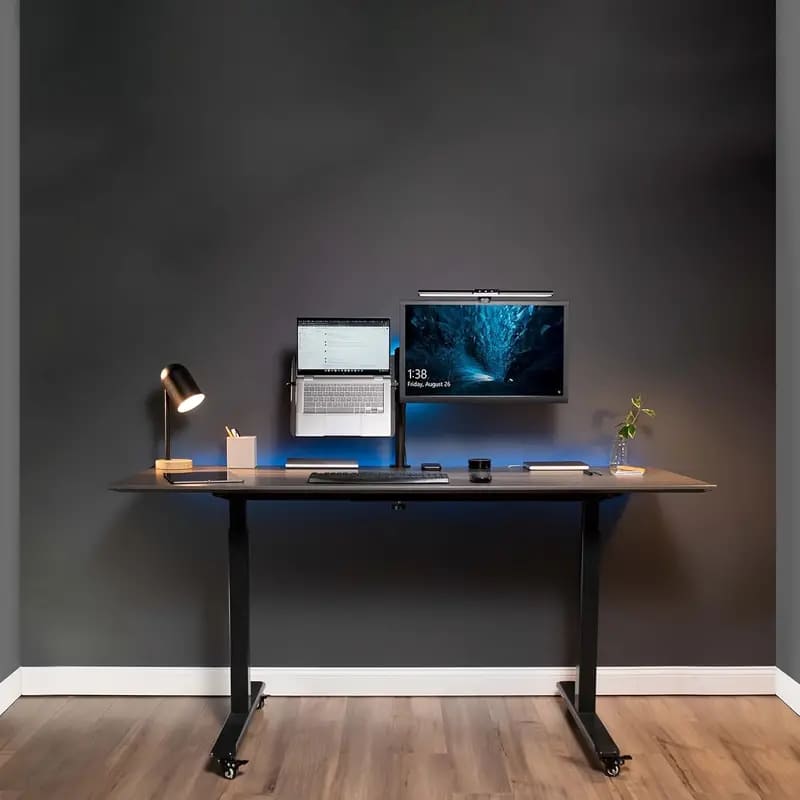 Suporte Para Monitor e Notebook Articulado em Aço Giratório - Casa Elège