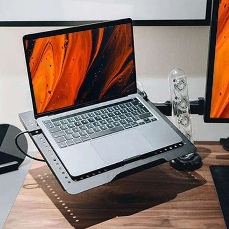 Suporte Para Monitor e Notebook Articulado em Aço Giratório - Casa Elège
