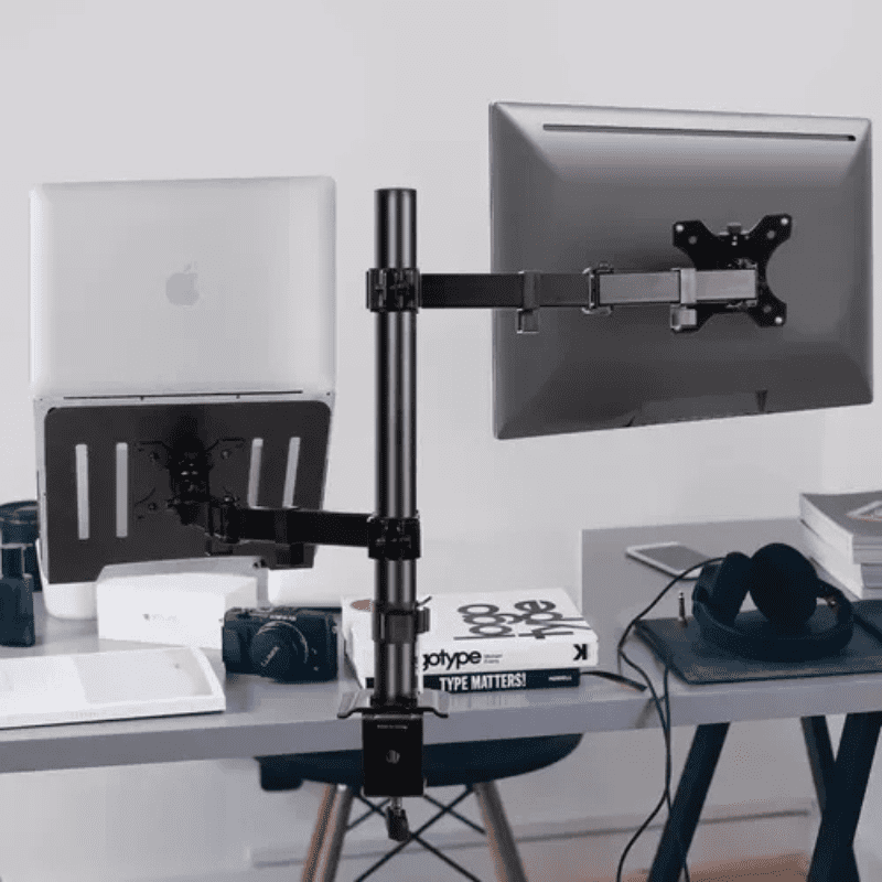 Suporte Para Monitor e Notebook Articulado em Aço Giratório - Casa Elège