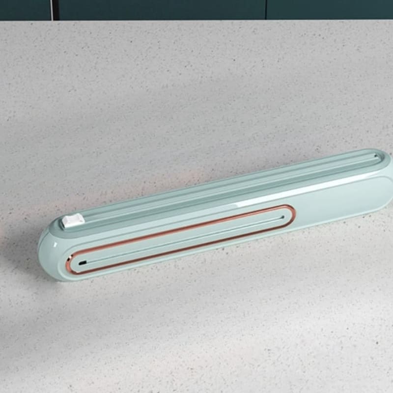 Suporte para Papel Filme com Base Magnética e Corte Duplo - Verde Casa Elège