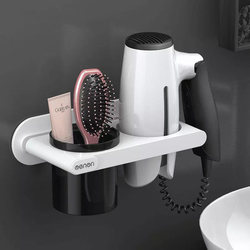 Suporte de Parede para Secador em Aço Inox Compacto - Casa Elège