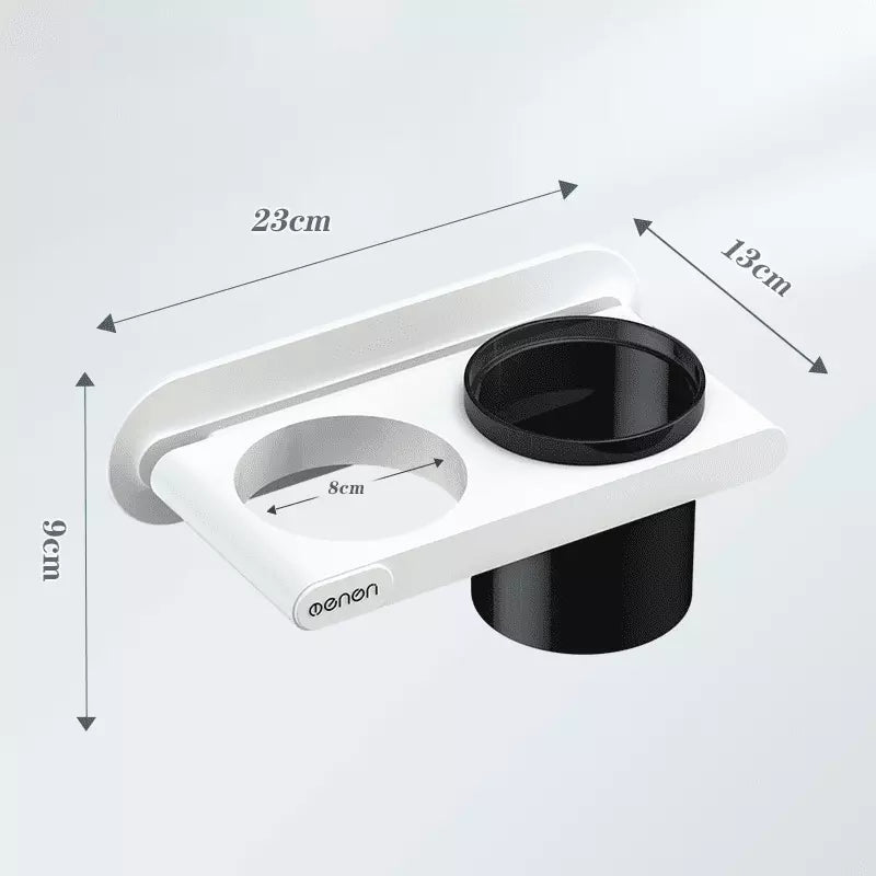 Suporte de Parede para Secador em Aço Inox Compacto - Casa Elège