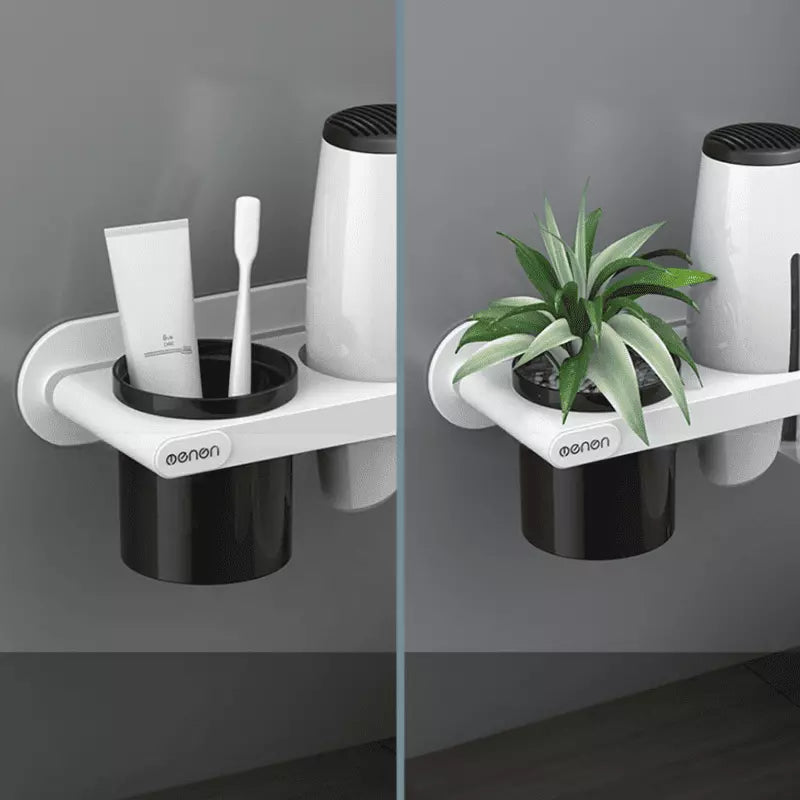 Suporte de Parede para Secador em Aço Inox Compacto - Casa Elège