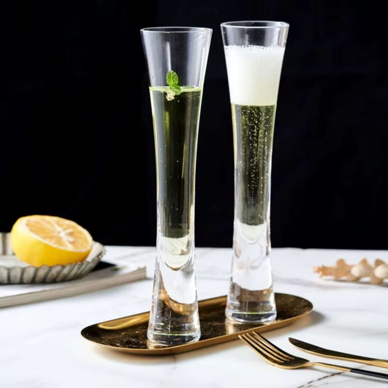 Taça de Champanhe em Cristal Levigado para Espumantes - Casa Elège