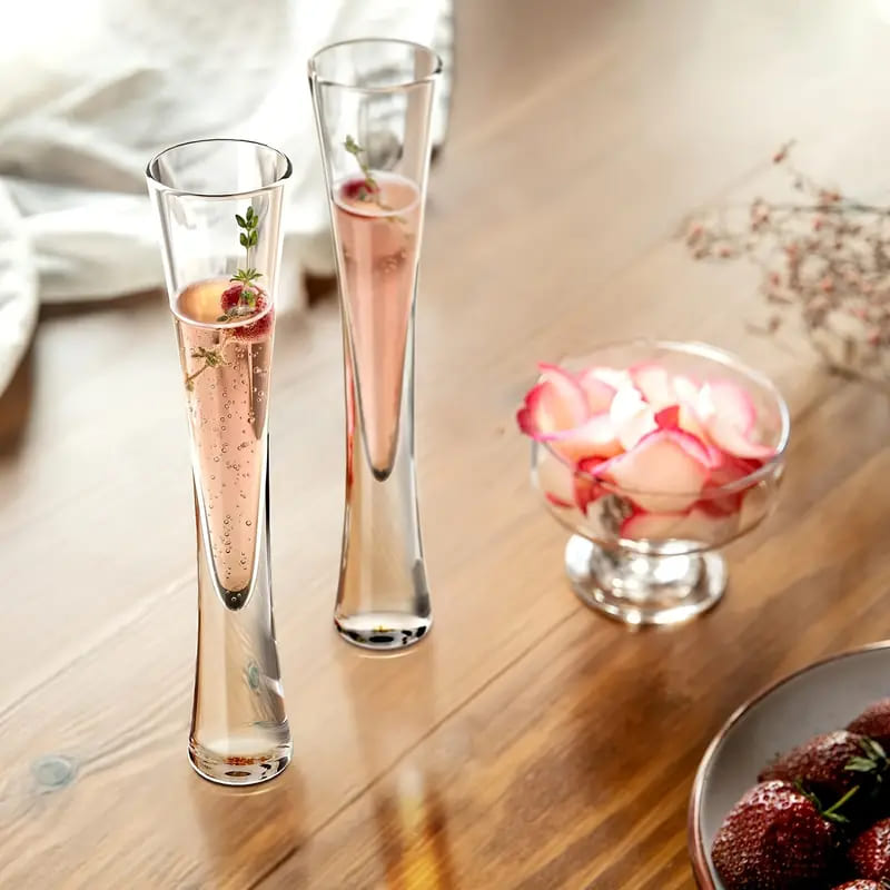 Taça de Champanhe em Cristal Levigado para Espumantes - 2 Unidades | 10% OFF Casa Elège