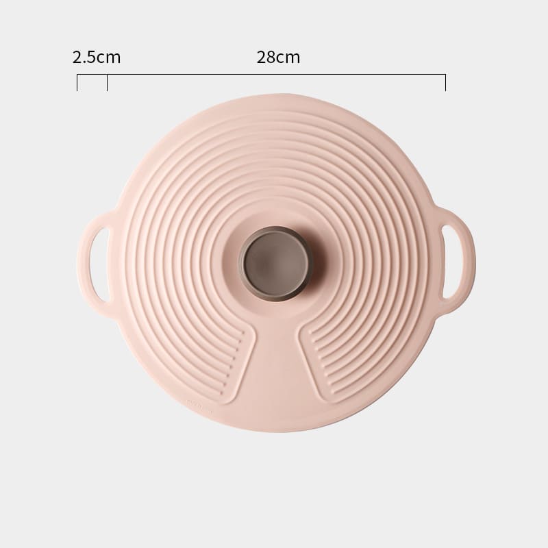 Tampa Dobrável de Silicone Universal para Micro-ondas - Rosa (33cm) Casa Elège