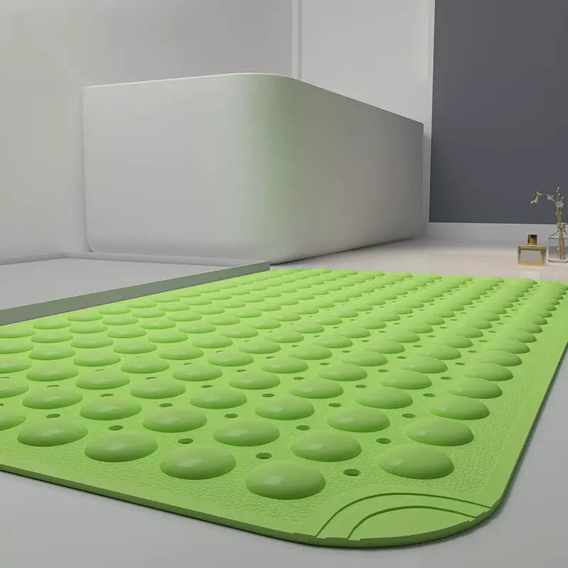 Tapete Antiderrapante Para Box Em PVC Com Ventosas Extras - Verde Casa Elège