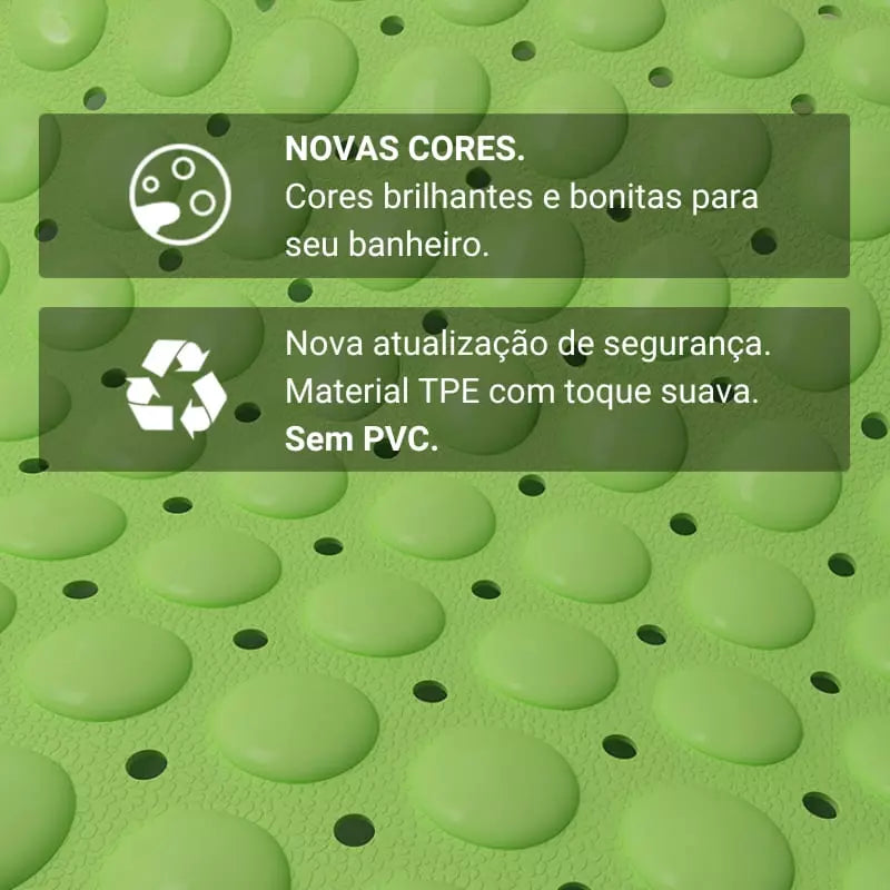 Tapete Antiderrapante Para Box Em PVC Com Ventosas Extras - Casa Elège
