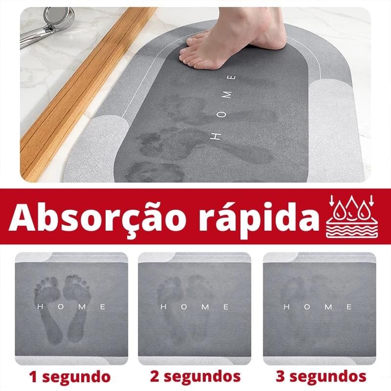 Tapete de Banheiro Antiderrapante Absorvente Premium - Casa Elège