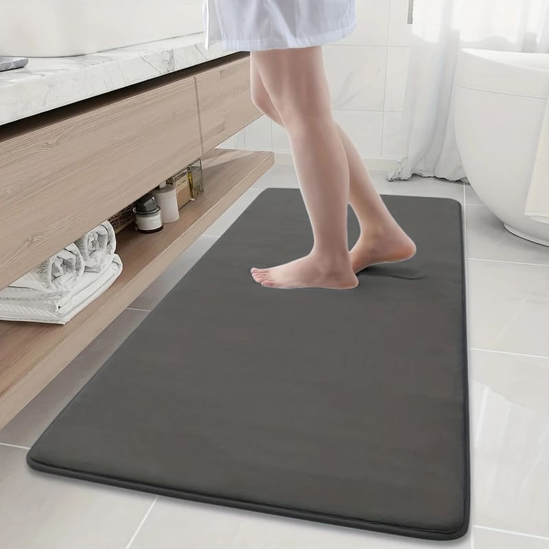 Tapete de Banheiro em Veludo Antiderrapante Absorvente - Casa Elège