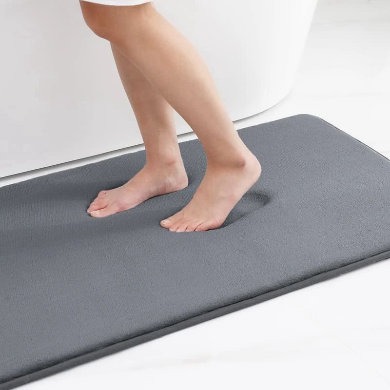 Tapete de Banheiro em Veludo Antiderrapante Absorvente - Casa Elège