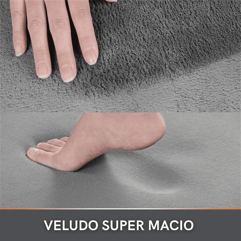 Tapete de Banheiro em Veludo Antiderrapante Absorvente - Casa Elège
