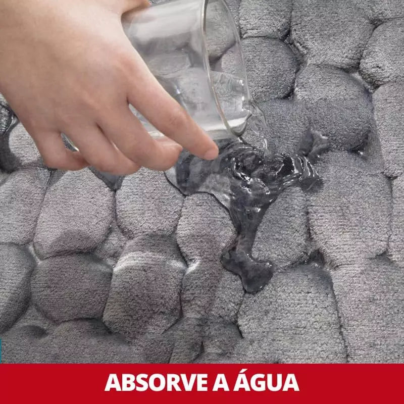 Tapete Antiderrapante Absorvente Para Banheiro Macio - Casa Elège