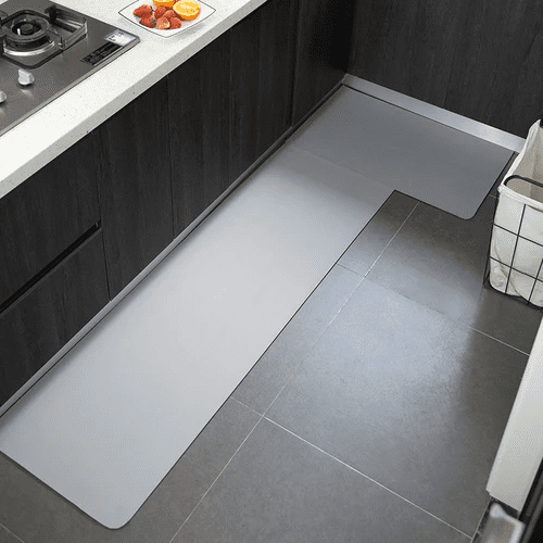 Tapete Antiderrapante Impermeável Premium Para Cozinha - Cinza Casa Elège