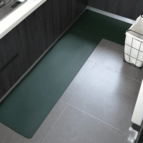 Tapete Antiderrapante Impermeável Premium Para Cozinha - Verde Casa Elège