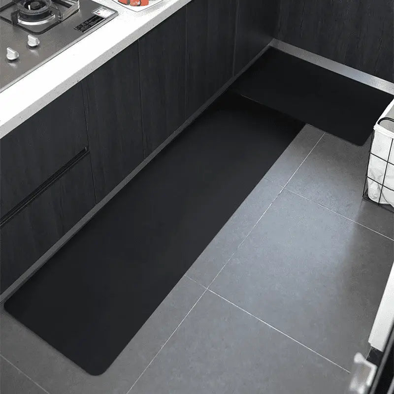 Tapete Antiderrapante Impermeável Premium Para Cozinha - Preto Casa Elège