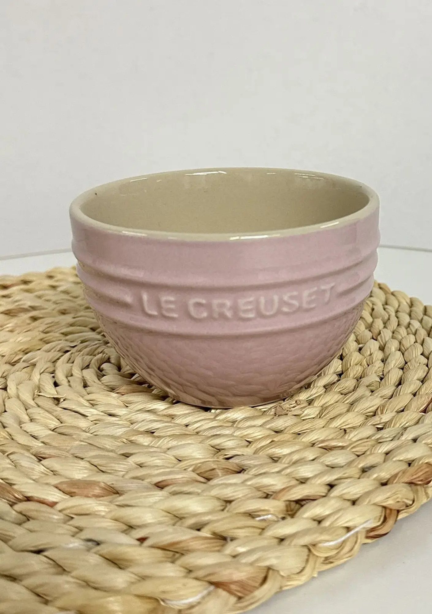 Tigela De Cerâmica Alta Com Esmalte Liso Para Sopas - Rosa claro 10cm Casa Elège