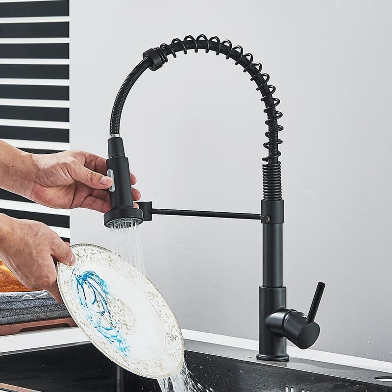 Torneira Monocomando Gourmet Flexível com Spray Retrátil - Casa Elège