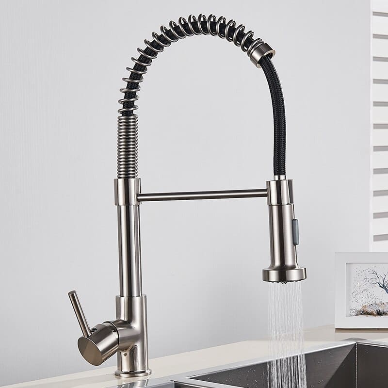 Torneira Monocomando Gourmet Flexível com Spray Retrátil - Casa Elège